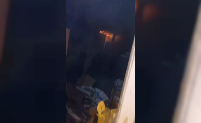 Hayvan çiftliğinde çıkan yangında 10 tavuk 100 civciv telef oldu