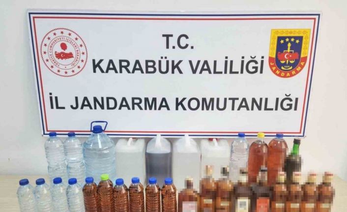 Karabük’te sahte alkol operasyonu