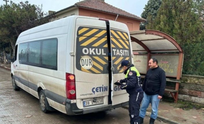 Kırklareli’nde okul servisleri denetlendi