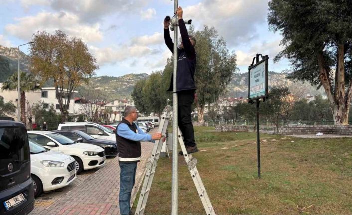 Marmaris’te parklar kamera sistemi ile daha güvenli hale geliyor