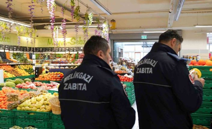 Melikgazi Belediyesi zabıta ekipleri fahiş fiyata karşı sahada