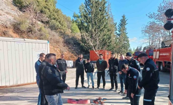 Muğla İtfaiyesi’nden Baca Temizlik Personeline eğitim