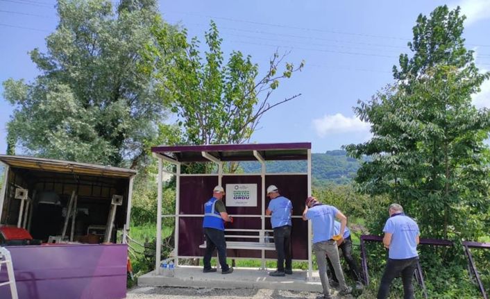 Ordu’da hükümlüler tarafından bin 500 adet durak üretildi