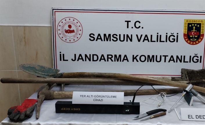 Samsun’da izinsiz kazı yapan 5 kişi yakalandı