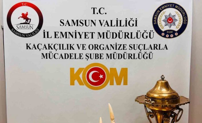 Samsun’da tarihi eser operasyonu