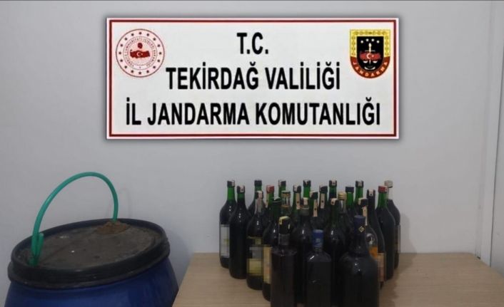 Saray’da el yapımı şarap ele geçirildi
