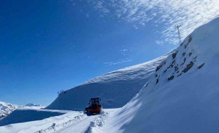 Sason’da kardan kapanan köy yolları ulaşıma açıldı