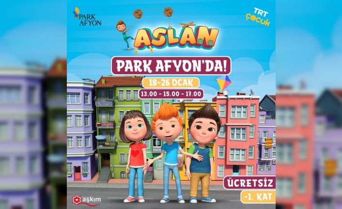 Sevilen karakter ‘Aslan’ sömestrde Park Afyon AVM’de