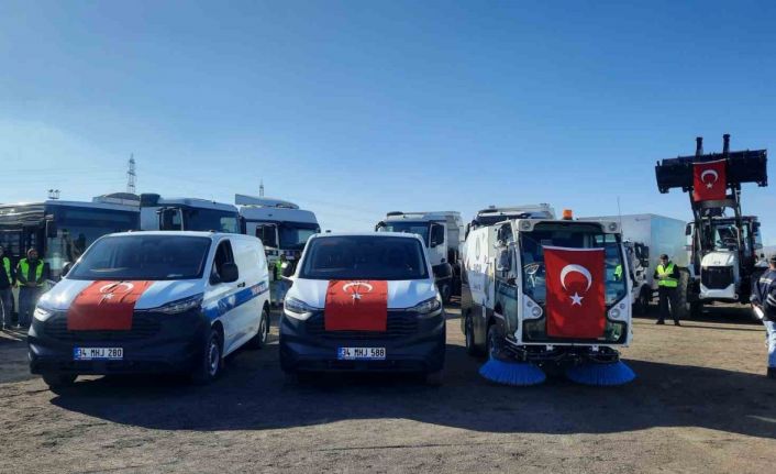 Sincan Belediyesi, bünyesine 69 yeni hizmet aracı ekledi