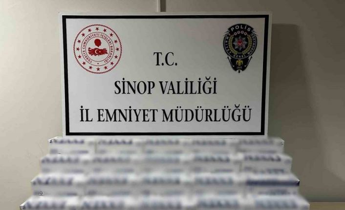 Sinop’ta 20 bin makaron ele geçirildi