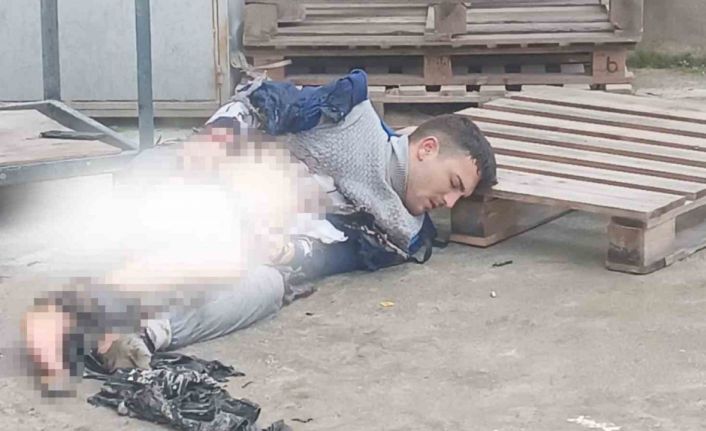 Sobaya tiner döktü, yaralandı