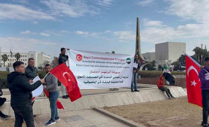 Suriyeliler, Cumhurbaşkanı Erdoğan’ı Emevi Camii’ne davet etti