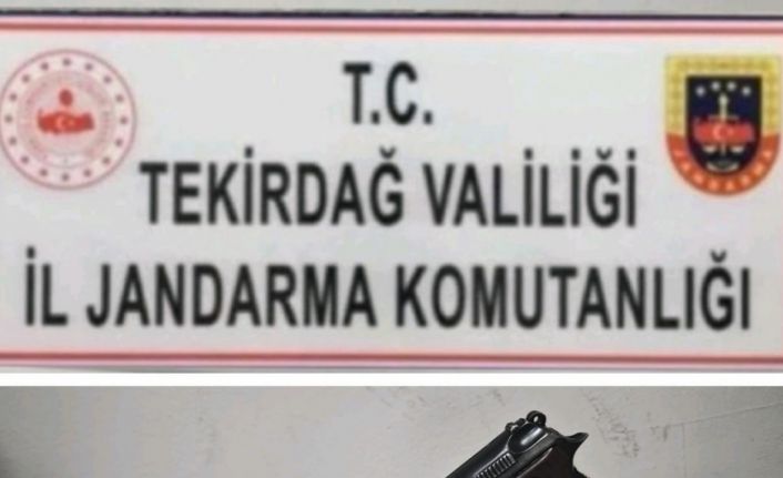 Tekirdağ’da jandarma ekiplerinden silah operasyonu