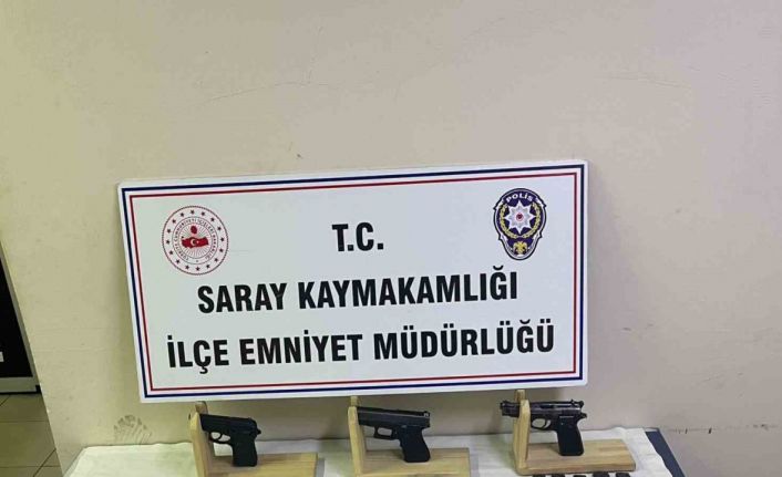 Tekirdağ’ın Saray ilçesinde ruhsatsız silah operasyonu