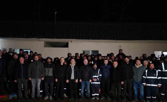 Temiz şehir Düzce için sahada olan işçilere motivasyon desteği