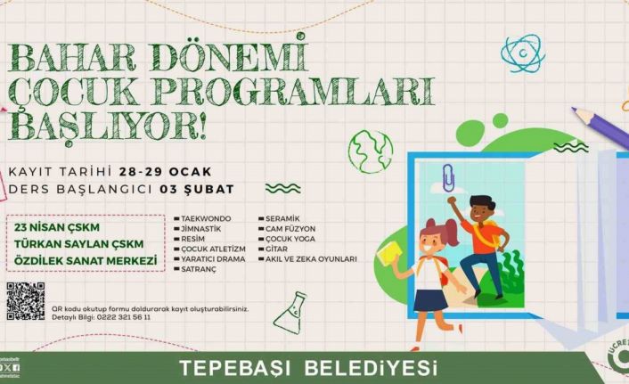Tepebaşı Belediyesi’nin çocuk programları kayıtları başlıyor