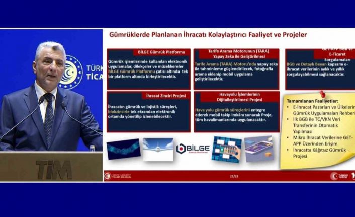 Ticaret Bakanı Ömer Bolat, İhracatta 2025 Yılı Eylem Planı’nı açıkladı