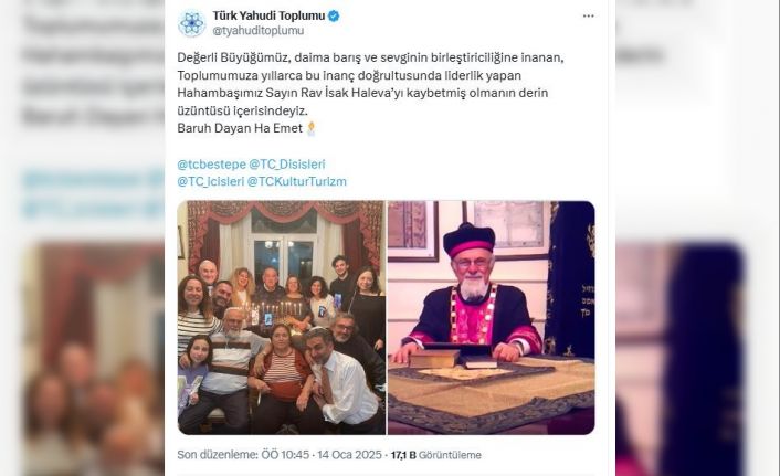 Türkiye Musevileri Hahambaşı Rav İsak Haleva hayatını kaybetti