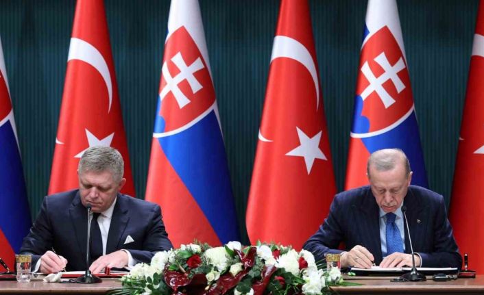 Türkiye-Slovakya arasında üç anlaşma ve ortak bildiri imzalandı