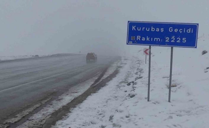 Van’da Kurubaş Geçidi’nde sis etkili oluyor