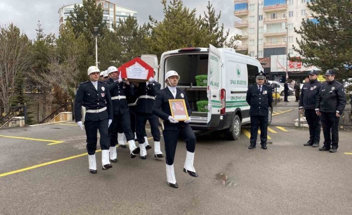 Vefat eden polis memuru törenle uğurlandı