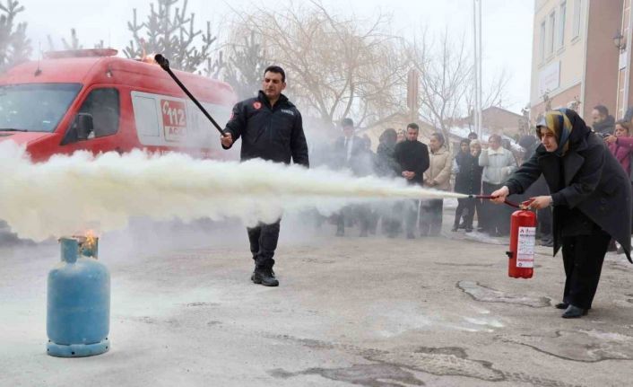 Yangına müdahalede “söndürme cihazı” vurgusu