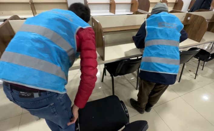 Yükümlüler, öğrenciler için okulları hazırlıyor