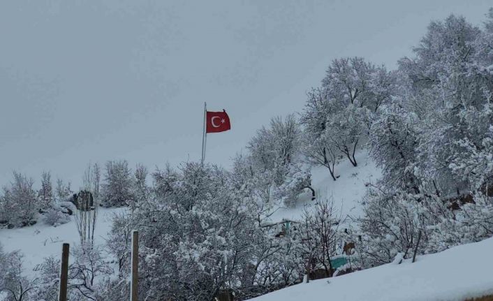 Adıyaman’da kar yağışıyla kartpostallık görüntüler ortaya çıktı