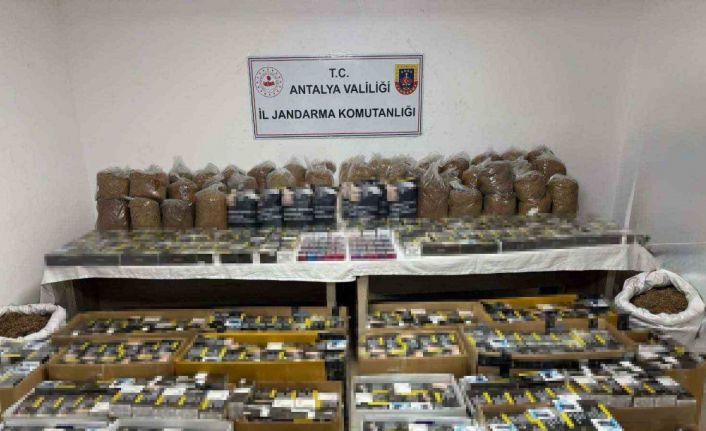 Antalya’da 400 kilo kaçak tütün ele geçirildi