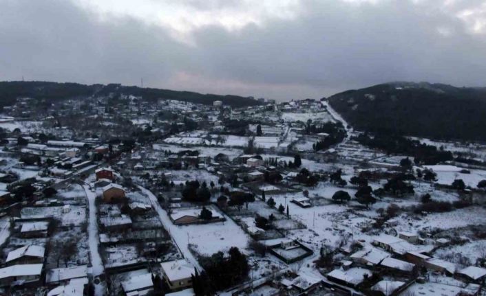 Aydos Ormanı’nda kartpostallık görüntüler havadan görüntülendi
