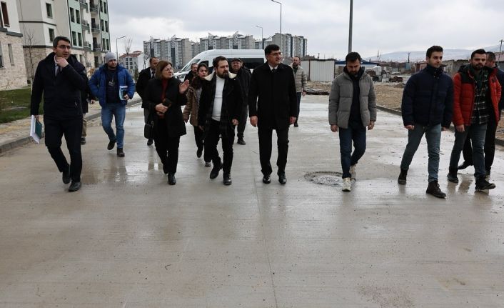Başkan Eyüp Kahveci’den TOKİ Konutları’na yerinde inceleme