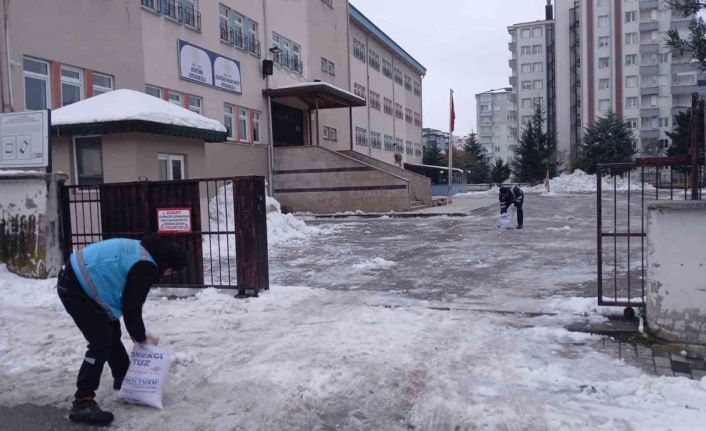 Başkan Tavlı: "Öğrencilerimiz için karla mücadele çalışması yürüttük"