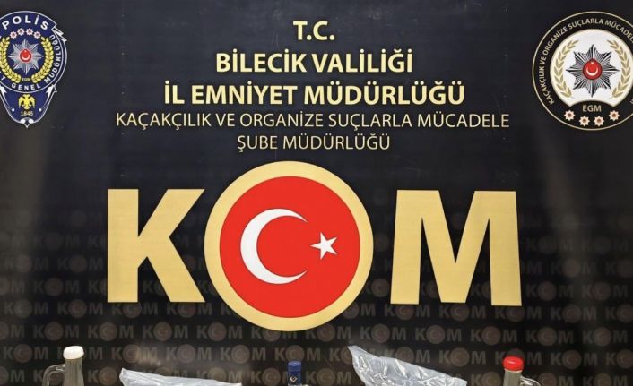 Bilecik’te kaçak içki üreten şahsın evine operasyon düzenlendi