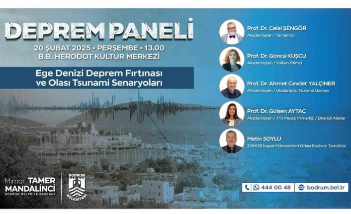 Bodrum Belediyesi’nden deprem paneli