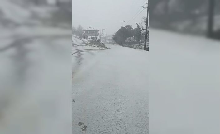 Çanakkale’de kar yağışı başladı