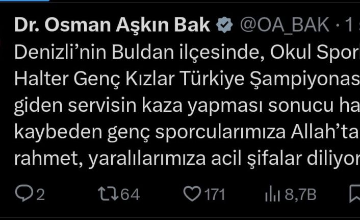 Denizli’deki kazada hayatını kaybedenlerin kimlikleri belli oldu