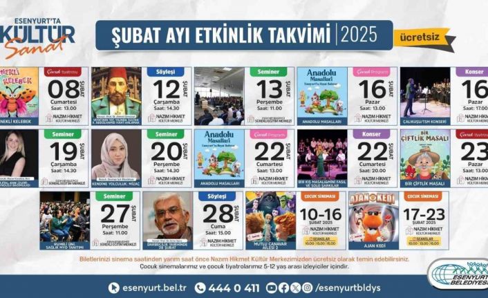 Esenyurt’ta şubat ayı kültür-sanat etkinlikleri belli oldu