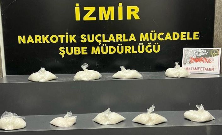 İzmir’de 4 kilonun üzerinde metamfetamin ele geçirildi