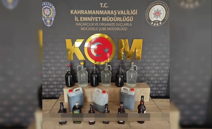 Kahramanmaraş’ta sahte içki operasyonu