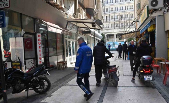 Kaldırımlardaki motosiklet işgaline denetim