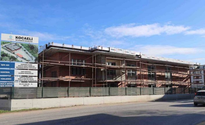 Kartepe’deki itfaiye binası inşaatında sona yaklaşılıyor