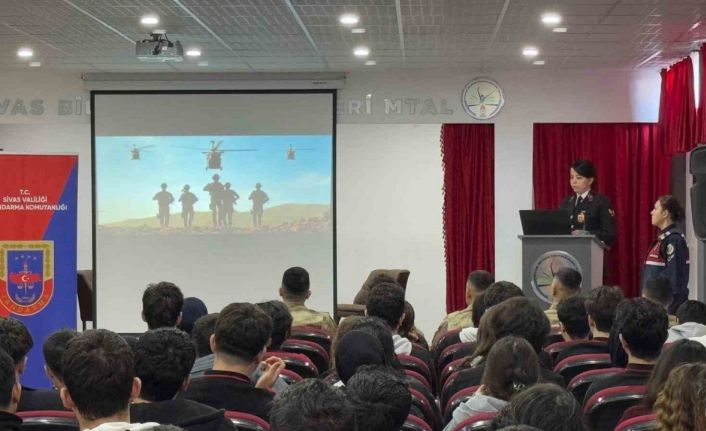Lise öğrencilerine Jandarma anlatıldı