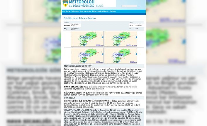 Meteorolojiden 5 il için kuvvetli kar yağışı uyarısı