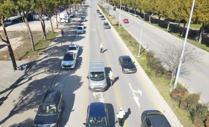Muğla’da drone destekli trafik denetimi