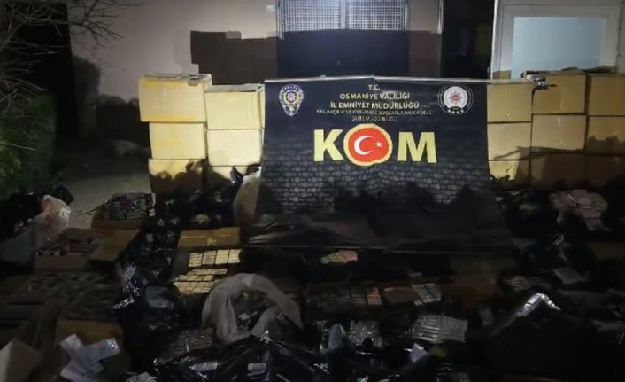 Osmaniye’de tırda 146 bin 800 paket kaçak sigara ele geçirildi