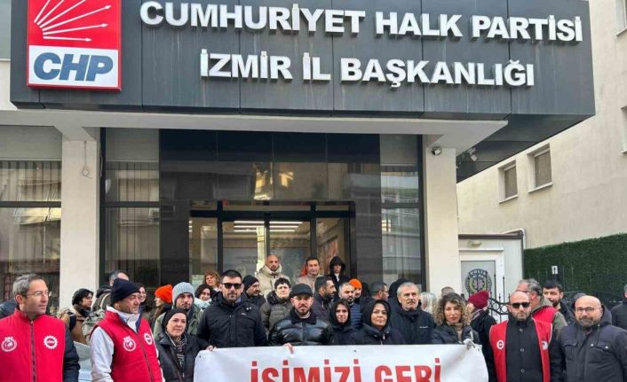Özgür Özel sözünü tutmayınca işçiler parti binası önünde toplandı