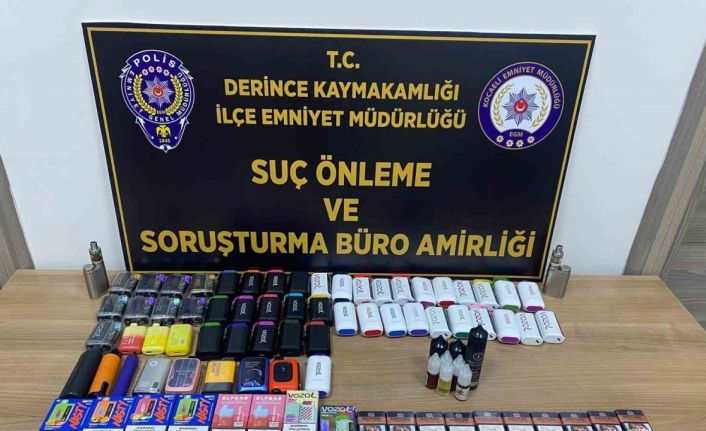 Pazar tezgahında kaçak sigara ele geçirildi