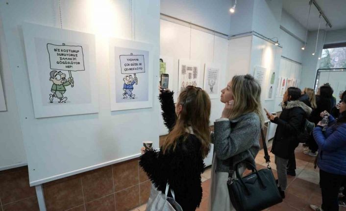 Sanat Şehri Denizlide karikatür sergisi