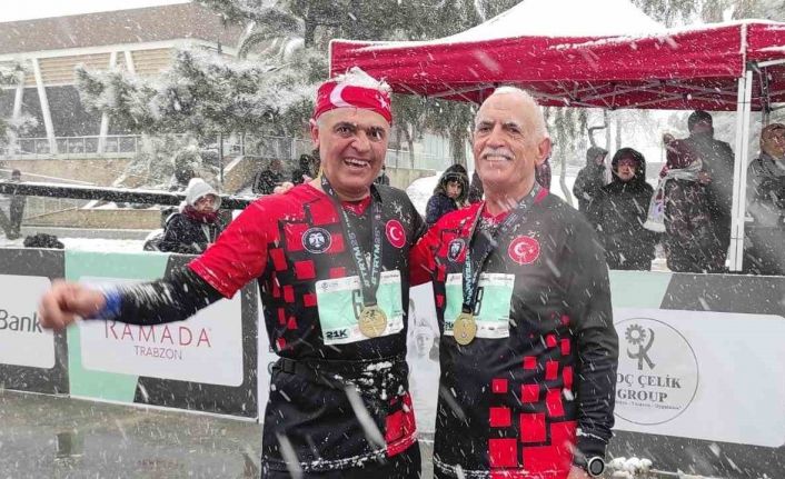 Trabzon yarı maratonunda koştular