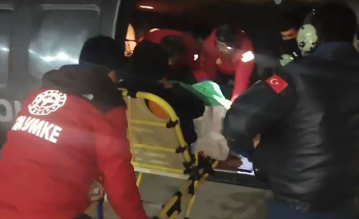 Doğum hastası için Sikorsky helikopter havalandı